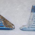 modified step on left compared to stock step on right
