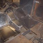 new toe boards and transmission tunnel installed