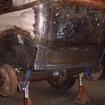 new wheel wells on both sides. lower 14" of body in rear is hand made